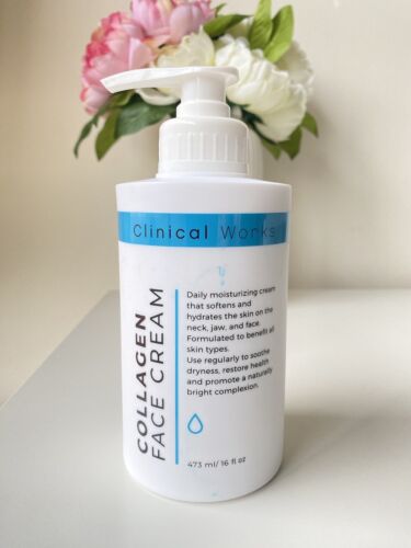 Clinical Works Collagen Face Cream Promote A Naturally Bright Complexion 473ML