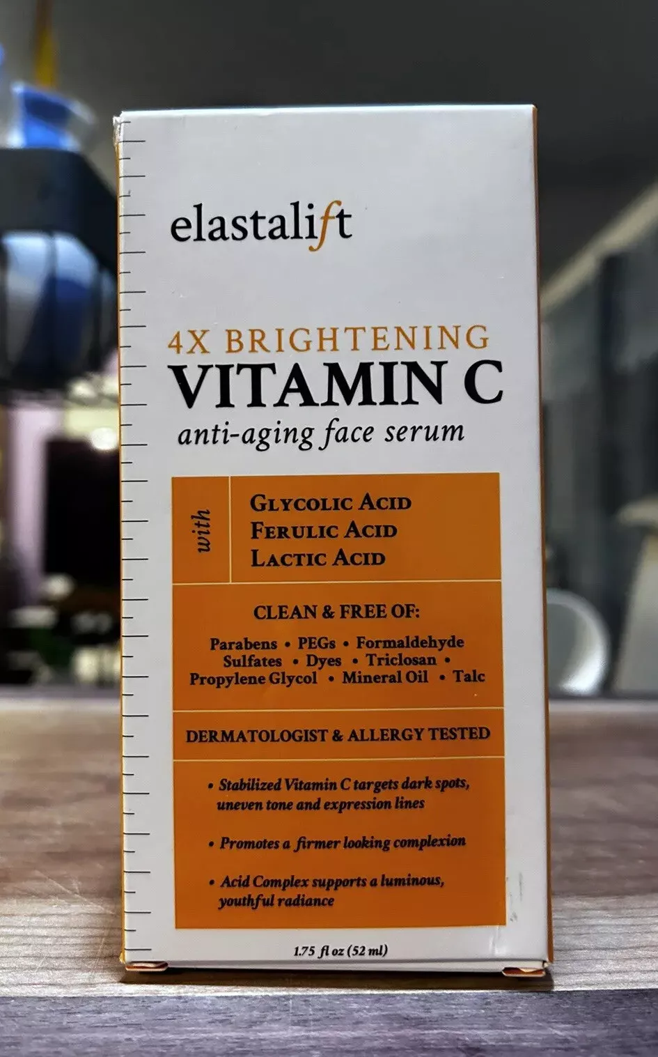 Elastalift 4 x sérum visage éclaircissant vitamine C anti-âge 1,75 fl oz 52 ml