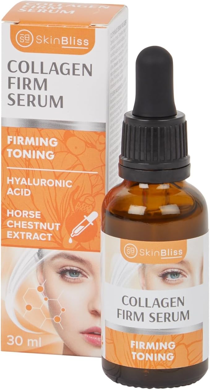SkinBliss Collagen Firm Serum, Firming and Toning Face Serum with Hyaluronic Acid and Horse Chestnut Extract, which has Anti-Ageing Properties 30 ml
