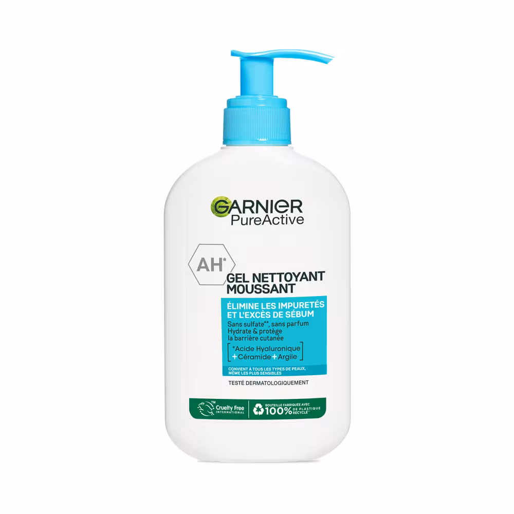 GARNIER PURE-ACTIVE Gel Nettoyant Purifiant